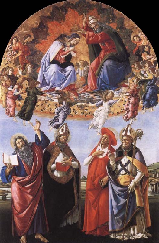 Sandro Botticelli The Coronation of the Virgin China oil painting art